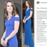 Kate Middleton splendida in abito blu... ma troppo magra FOTO
