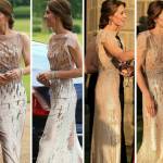 Kate Middleton, meravigliosa in abito lungo Jenny Packham FOTO