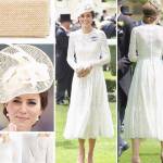 Kate Middleton, abito bianco in pizzo Dolce & Gabbana FOTO