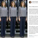 Letizia Ortiz look: pantaloni blu e tacchi FOTO