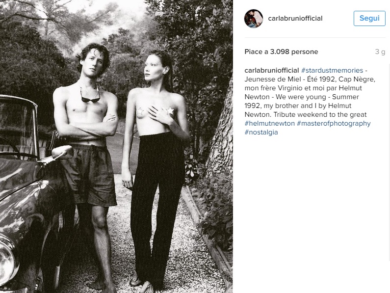 Carla Bruni nel 1992, la FOTO da giovanissima