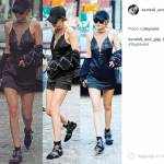 Gigi Hadid, vestaglia in seta e trasparenze: gambe da urlo FOTO