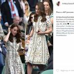 Kate Middleton, abito Alexander McQueen a Wimbledon FOTO
