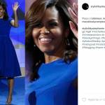 Michelle Obama, perfetta in abito blu elettrico FOTO