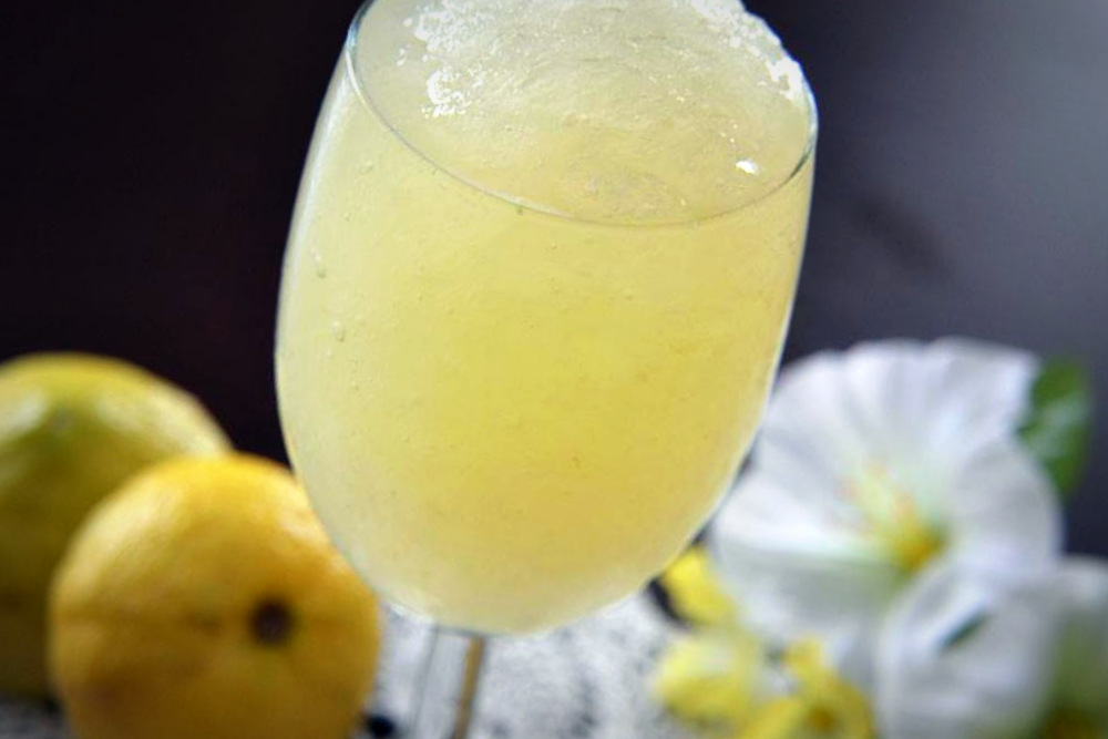 Granita al limone siciliana