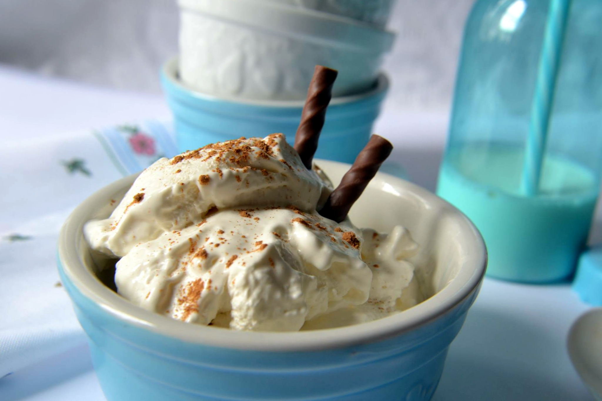 gelato alla ricotta con e senza gelatiera