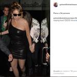 Mariah Carey esplosiva: tubino nero di pelle, tacchi vertiginosi FOTO3