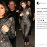 Kylie Jenner scandalosa: tutina aderente in pizzo trasparente FOTO