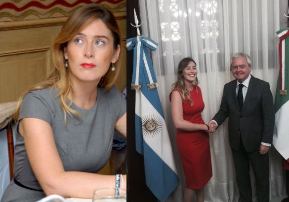 Maria Elena Boschi: tubino aderente a Buenos Aires FOTO