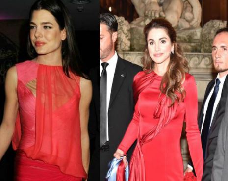 Charlotte Casiraghi, Rania di Giordania: passione rosso! FOTO