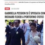 Gabriella Pession e Richard Flood sposi: nozze a Portofino
