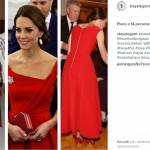 Kate Middleton impeccabile: abito rosso fuoco e tacchi FOTO