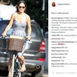 Kate Middleton, sorella Pippa chic: abito scollato in bici FOTO