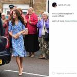 Kate Middleton osa: vestito con spacco e gambe in vista FOTO