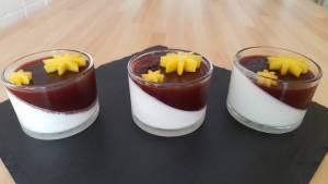 Pana Cotta con Gelèe di Lamponi