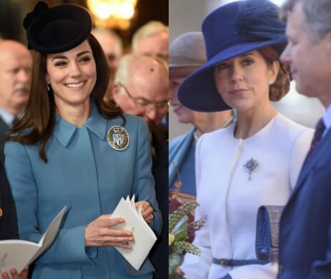 Kate Middleton, Mary di Danimarca: gemelle in cappellino FOTO