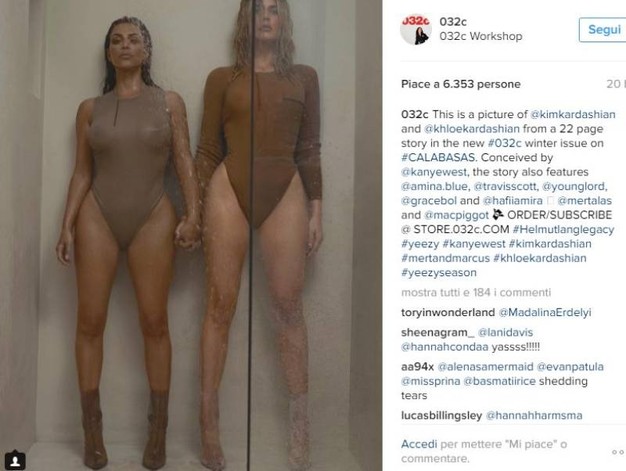 Kim e Klhoe Kardashian, nella doccia con i body trasparenti 2