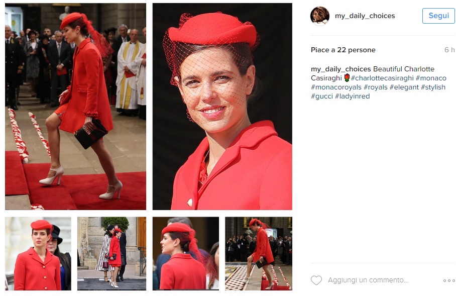 Charlotte Casiraghi, Kate Middleton impeccabili in rosso FOTO