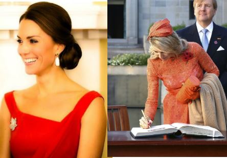 Maxima d'Olanda, Kate Middleton: dive in rosso FOTO