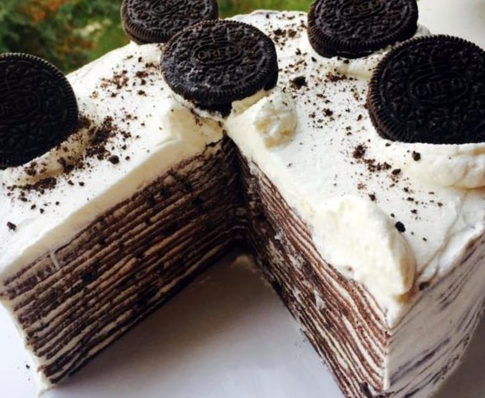 Oreo Mille Crêpes Cake...