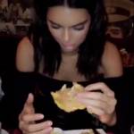 Kendall Jenner affamata abbuffata di junk food dopo sfilata