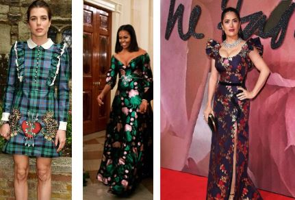 Charlotte Casiraghi, Michelle Obama, Salma Hayek: dive in Gucci