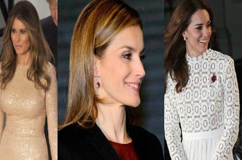 Melania Trump, Letizia Ortiz, Kate Middleton: look a confronto