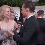 Nicole Kidman abito McQueen scollato ai Golden Globes