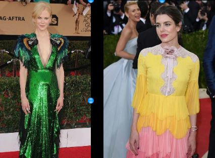 Charlotte Casiraghi, Nicole Kidman: look Gucci a confronto FOTO