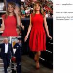 Charlotte Casiraghi, Melania Trump: outfit rossi a confronto
