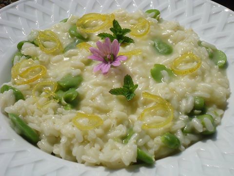 Risotto alle Fave e Limone Caramellato