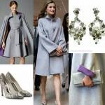 Letizia Ortiz in grigio: tubino e giacca abbinati FOTO