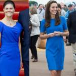 Kate Middleton, Victoria di Svezia: impeccabili in blu FOTO