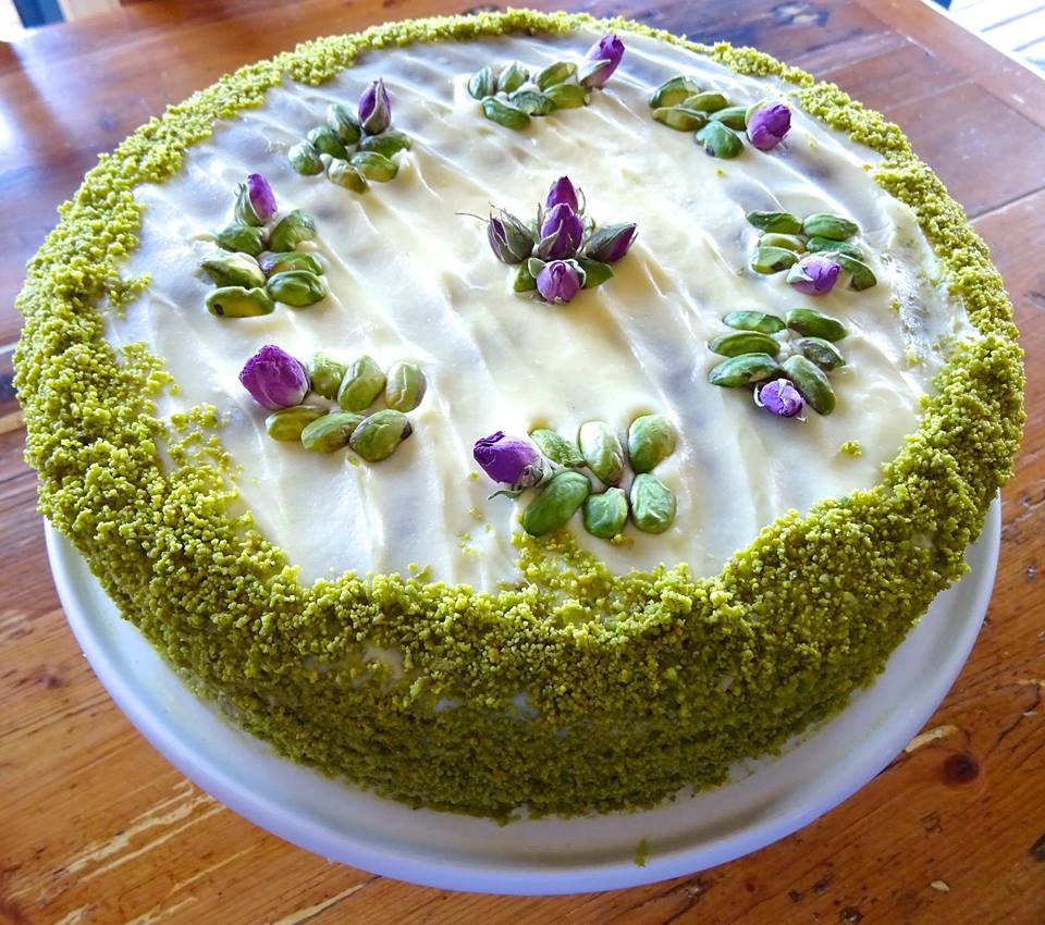 Torta di Pistacchi e Cioccolato Bianco