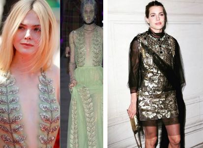 Charlotte Casiraghi, Elle Fanning: look Gucci a confronto FOTO