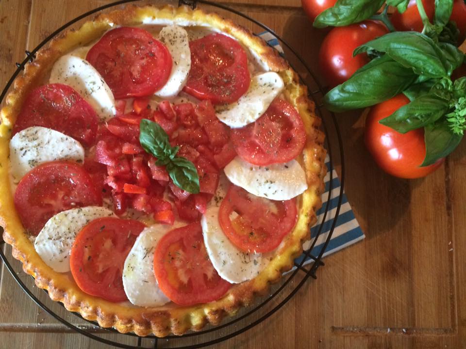 Crostata morbida Caprese... Un fresco piatto per l'estate