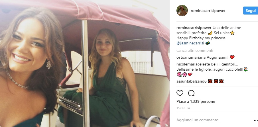 Romina Carrisi, dedica inaspettata: la FOTO spiazza