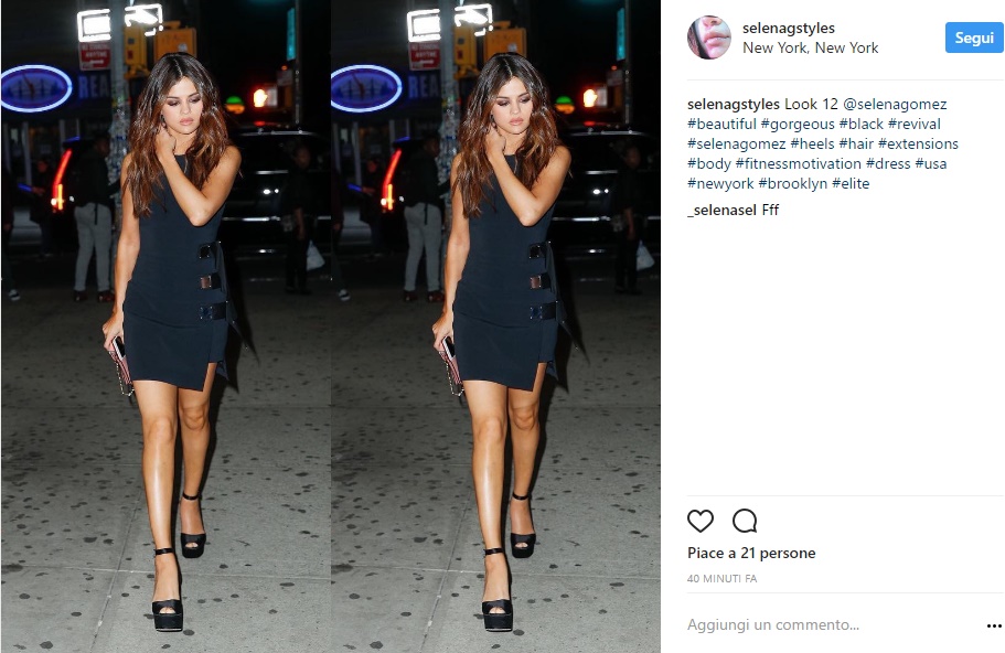 Selena Gomez sensuale: tubino corto e aderente FOTO