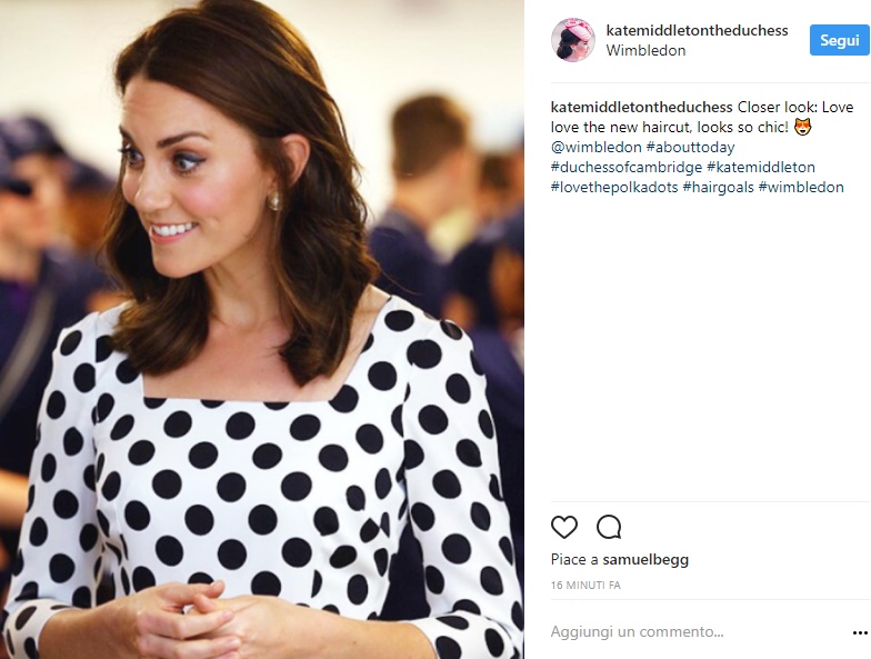 Kate Middleton: con l'abito a pois sfida la regina FOTO