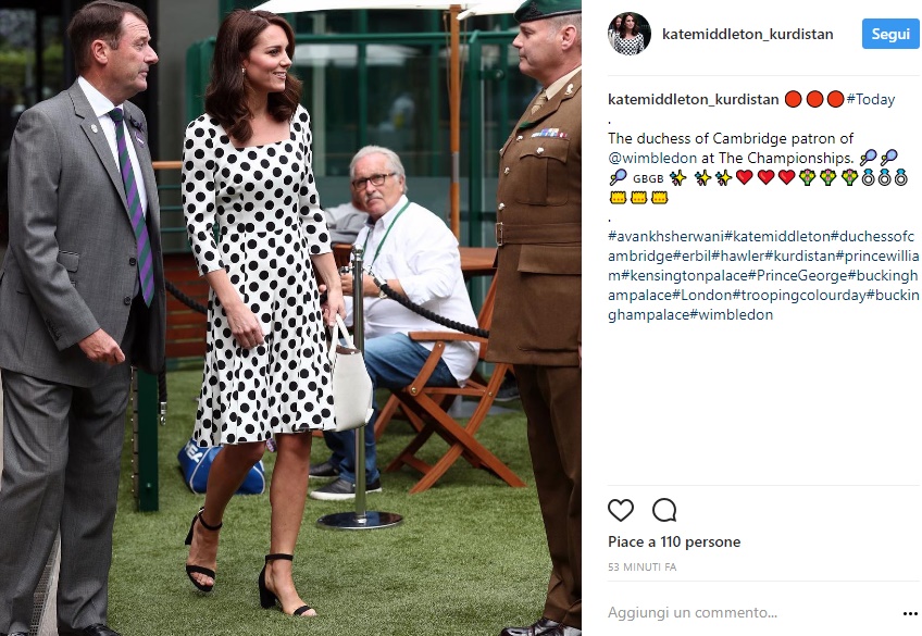 Kate Middleton: con l'abito a pois sfida la regina FOTO