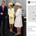 Letizia Ortiz in giallo per visita nel Regno unito: outfit FOTO