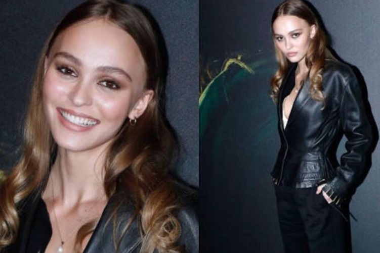 Lily-Rose Depp ci mostra l'alternativa francese alla classica giacca da motociclista