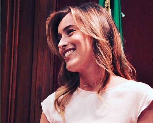 Maria Elena Boschi in palestra: FOTO via social