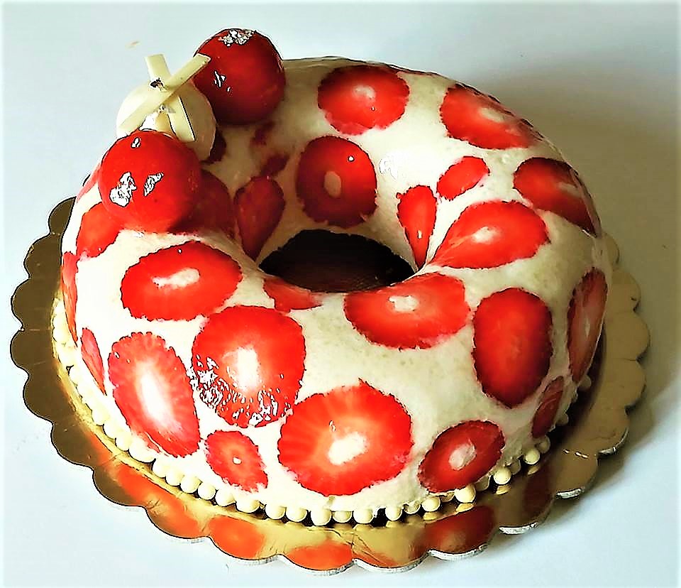 Torta Lady al Cioccolato Bianco e Fragole