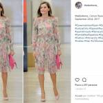 Letizia Ortiz, abito floreale firmato Zara per la regina FOTO