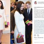 Kate Middleton, cappotto rosso pied de poule e borsa Chanel FOTO