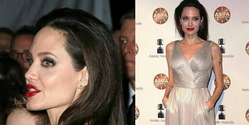 Angelina Jolie divina in abito lungo Atelier Versace FOTO