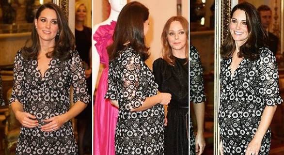 Kate Middleton in abito Erdem con Anna Wintour FOTO