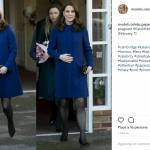 Kate Middleton look: cappotto blu Goat super chic FOTO