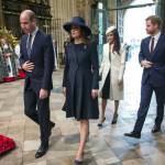 Kate Middleton in blu e Meghan Markle in bianco: sfida di look FOTO